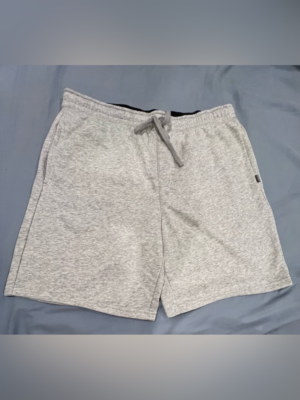 Eddie Bauer Light Heather Gray Men's Athletic Drawstring Shorts